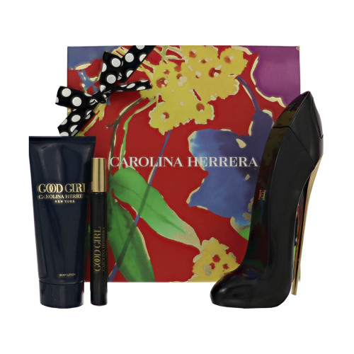 Ch Good Girl by Carolina Herrera Gift Set for Women 3 Piece Set For Women: 2.7 Oz Eau De Parfum Spray, 0.34 Oz Eau De Parfum Spray, 3.4 Oz Body Lotion