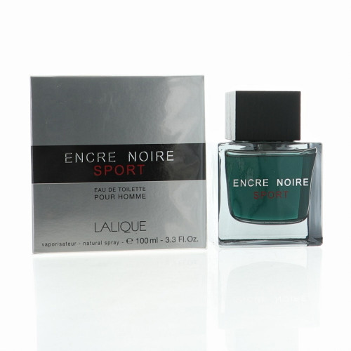 Encre Noir Sport by Lalique Box for Men 3.3 Oz Eau De Toilette Spray
