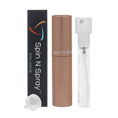 Rose Gold Atomizer by Spin N Spray - 0.34 oz refillable atomizer