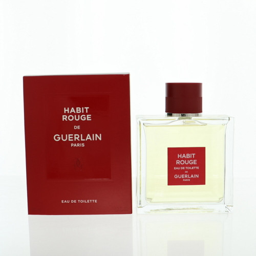 Habit Rouge by Guerlain Box for Men 3.3 Oz Eau De Toilette Spray