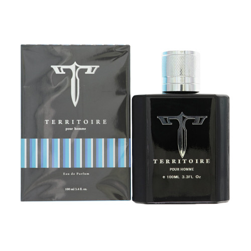 Territoire Blue by Yzy Perfume Box for Men 3.4 Oz Eau De Parfum Spray
