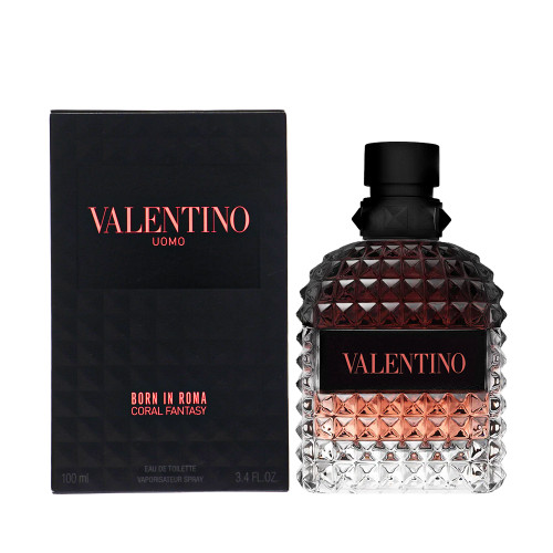 Born In Roma Coral Fantasy by Valentino Box for Men 3.4 Oz Eau De Toilette Spray