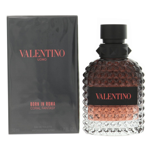 Born In Roma Coral Fantasy by Valentino Box for Men 1.7 Oz Eau De Toilette Spray