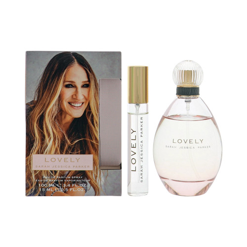 Lovely by Sarah Jessica Parker Gift Set for Women 2 Piece Set For Women: 3.4 Oz Eau De Parfum Spray, 0.5 Oz Eau De Parfum Spray