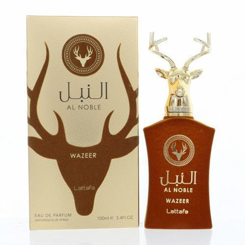 Al Noble Wazeer by Lattafa Box for Men 3.4 Oz Eau De Parfum Spray