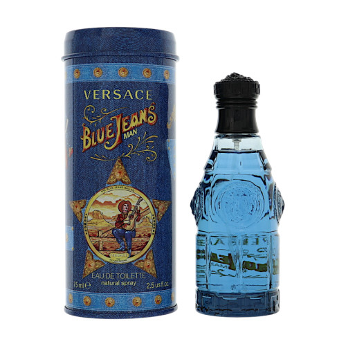 Blue Jeans by Versace Box for Men 2.5 Oz Eau De Toilette Spray