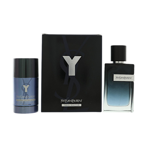 Y by Yves Saint Laurent Gift Set for Men 2 Piece Set For Men: 3.3 Oz Eau De Parfum Spray, 2.6 Oz Stick Deodorant