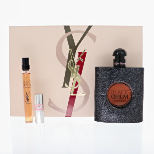 Black Opium by Yves Saint Laurent Gift Set for Women 3 Oz Eau De Parfum Spray