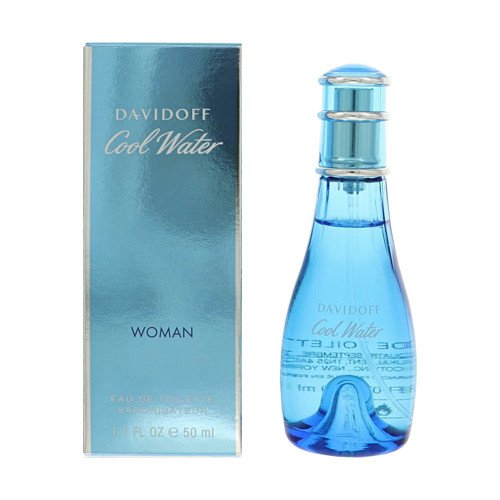 Cool Water by Davidoff Box for Women 1.7 Oz Eau De Toilette Spray