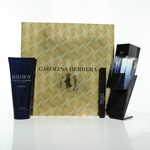 Bad Boy Cobalt by Carolina Herrera Gift Set for Men 3.4 Oz Eau De Parfum Spray