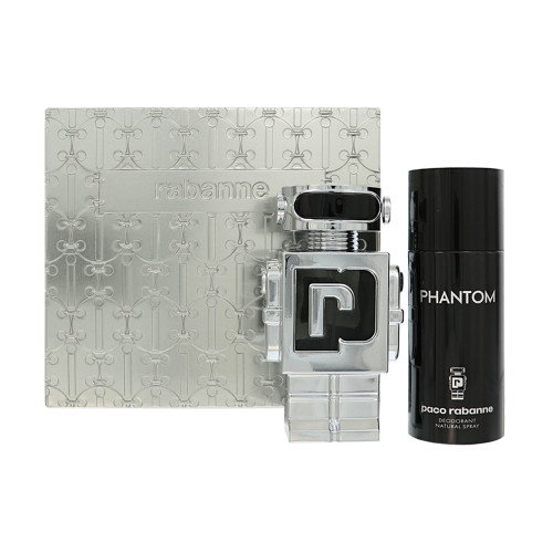 Paco Rabanne Phantom by Paco Rabanne Gift Set for Men 2 Piece Set For Men: 3.4 Oz Eau De Toilette Spray, 5.1 Oz Deodorant Spray
