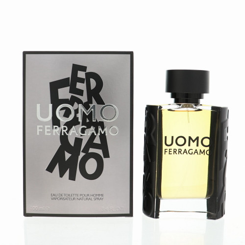 Uomo by Salvatore Ferragamo Box for Men 3.4 Oz Eau De Toilette Spray
