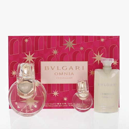 Bvlgari Omnia Crystalline by Bvlgari Gift Set for Women 3.4 Oz Eau De Toilette Spray