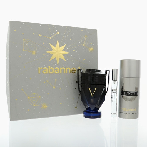 Invictus Victory Elixir by Paco Rabanne Gift Set for Men 3.4 Oz Eau De Parfum Intense Spray