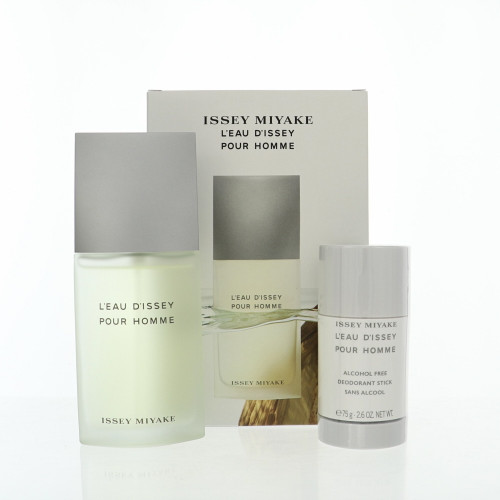 L'eau D'issey Pour Homme by Issey Miyake Gift Set for Men 2 Piece Set For Men: 2.5 Oz Eau De Toilette Spray, 2.6 Oz Deodorant Stick