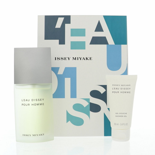L'eau D'issey Pour Homme by Issey Miyake Gift Set for Men 2 Piece Set For Men: 2.5 Oz Eau De Toilette Spray, 1.6 Oz Shower Gel