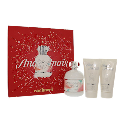 Anais Anais by Cacharel Gift Set for Women 3 Piece Set For Women: 3.4 Oz Eau De Toilette Spray, 1.7 Oz Body Lotion, 1.7 Oz Body Lotion