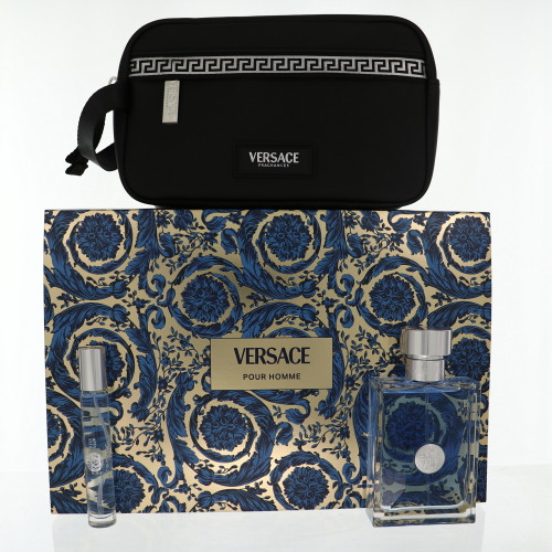 Versace Pour Homme by Versace Gift Set for Men 3.4 Oz Eau De Toilette Spray
