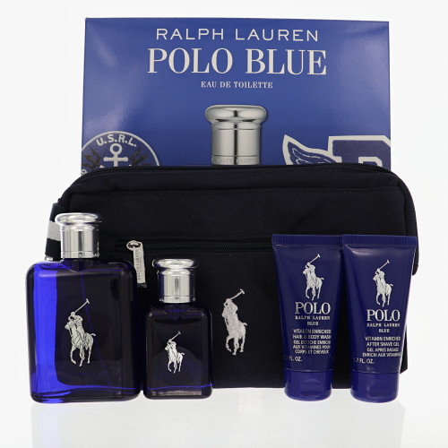 Polo Blue by Ralph Lauren Gift Set for Men 4.2 Oz Eau De Toilette Spray