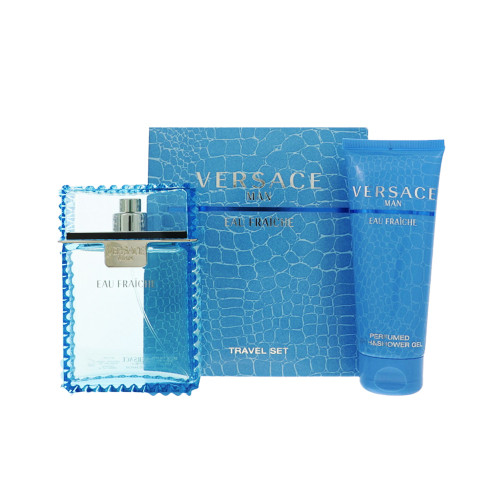 Versace Man Eau Fraiche by Versace Gift Set for Men 2 Piece Set For Men: 3.4 Oz Eau De Toilette Spray, 3.4 Oz Bath & Shower Gel