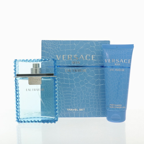 Versace Man Eau Fraiche by Versace Gift Set for Men 3.4 Oz Eau De Toilette Spray