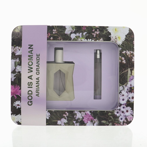 God Is A Woman by Ariana Grande Gift Set for Women 2 Piece Set For Women: 1.7 Oz Eau De Parfum Spray, 0.34 Oz Eau De Parfum Spray