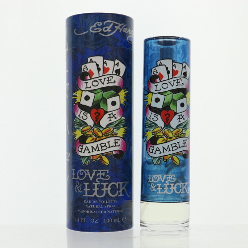 Ed Hardy Love & Luck by Christian Audigier Box for Men 3.4 Oz Eau De Toilette Spray