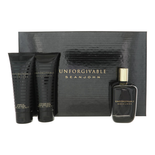 Unforgivable by Sean John Gift Set for Men 4.2 Oz Eau De Toilette Spray