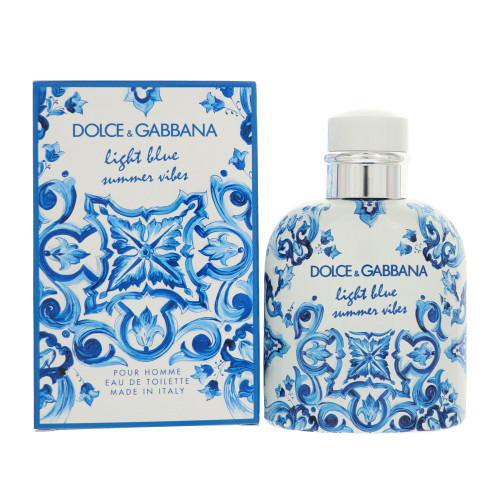 Light Blue Summer Vibes by Dolce & Gabbana Box for Men 4.2 Oz Eau De Toilette Spray