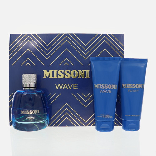 Missoni Wave by Missoni Gift Set for Men 3.4 Oz Eau De Toilette Spray