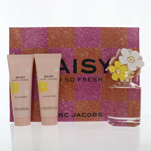 Marc Jacobs Daisy Eau So Fresh by Marc Jacobs Gift Set for Women 3 Piece Gift Set - 2.5 Oz Eau De Toilette Spray, 2.5 Oz Radiant Body Lotion, 2.5 Oz Bubbly Shower Gel