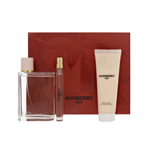 Burberry Her by Burberry Gift Set for Women 3.3 Oz Eau De Parfum Spray