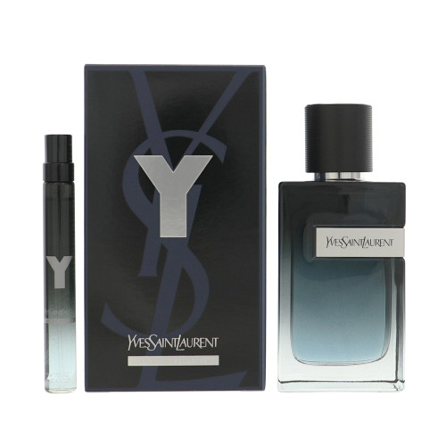 Y by Yves Saint Laurent Gift Set for Men 2 Piece Set For Men: 3.3 Oz Eau De Parfum Spray, 0.33 Oz Eau De Parfum Spray