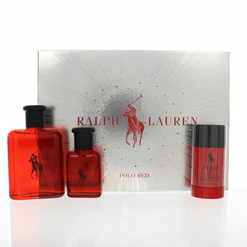 Polo Red by Ralph Lauren Gift Set for Men 4.2 Oz Eau De Toilette Spray