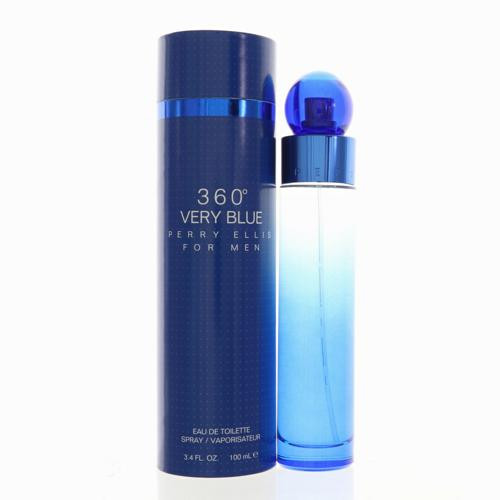 Perry Ellis 360 Very Blue by Perry Ellis Box for Men 3.4 Oz Eau De Toilette Spray