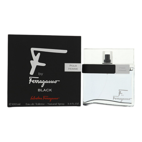 F By Ferragamo Pour Homme Black by Salvatore Ferragamo Box for Men 3.4 Oz Eau De Toilette Spray