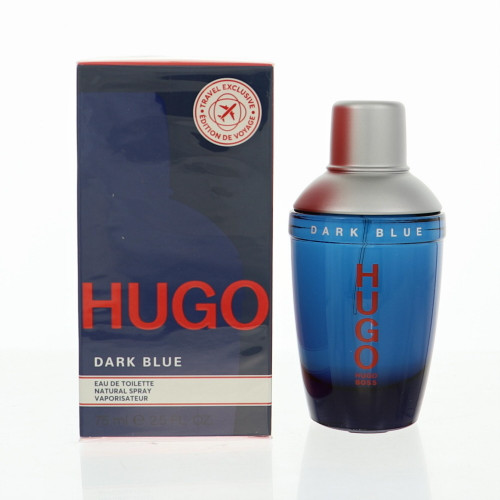 Hugo Dark Blue by Hugo Boss Box for Men 2.5 Oz Eau De Toilette Spray