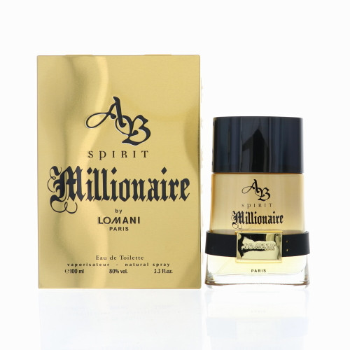 Spirit Millionaire by Lomani Box for Men 3.3 Oz Eau De Toilette Spray
