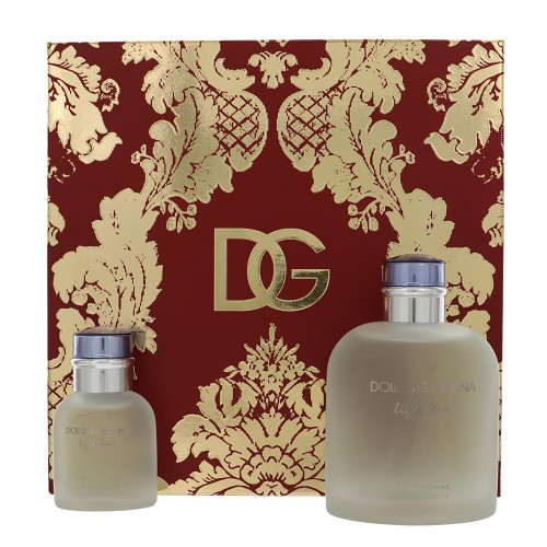 D & G Light Blue by Dolce & Gabbana Gift Set for Men 2 Piece Set For Men: 6.7 Oz Eau De Toilette Spray, 1.3 Oz Eau De Toilette Spray