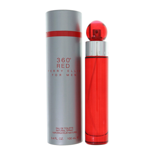 360° Red by Perry Ellis Box for Men 3.4 Oz Eau De Toilette Spray