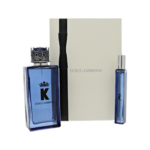 K by Dolce & Gabbana Gift Set for Men 2 Piece Set For Men: 3.3 Oz Eau De Parfum Spray, 0.33 Oz Eau De Parfum Spray