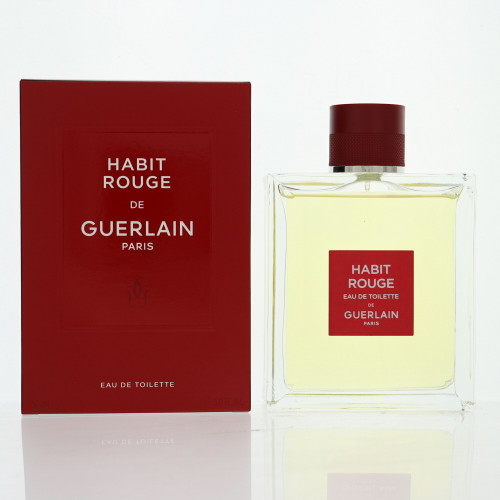 Habit Rouge by Guerlain Box for Men 5.0 Oz Eau De Toilette Spray