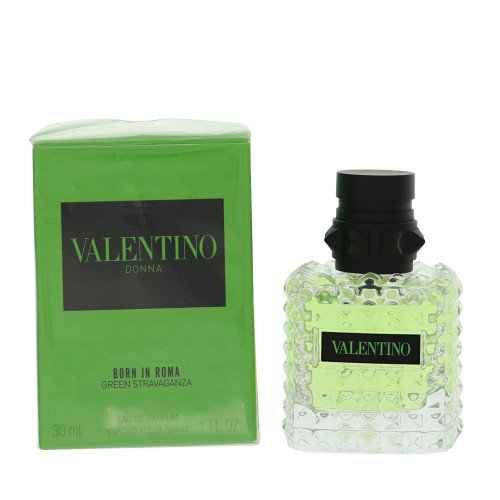 Born In Roma Green Stravaganza by Valentino Box for Women 1 Oz Eau De Parfum Spray