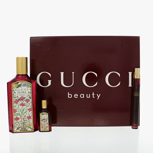 Gucci Flora Gorgeous Gardenia Intense by Gucci Gift Set for Women 3.3 Oz Eau De Parfum Spray