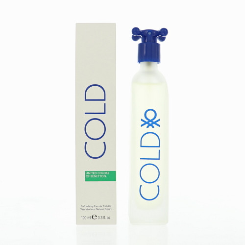 Cold Refreshing by Benetton Box for Men 3.3 Oz Eau De Toilette Spray