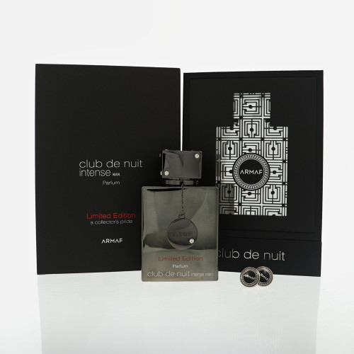 Club De Nuit Intense Limited Edition With Cufflinks by Armaf Box for Men 3.6 Oz Parfum Spray