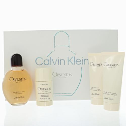 Obsession by Calvin Klein Gift Set for Men 4.2 Oz Eau De Toilette Spray