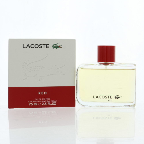 Red by Lacoste Box for Men 2.5 Oz Eau De Toilette Spray