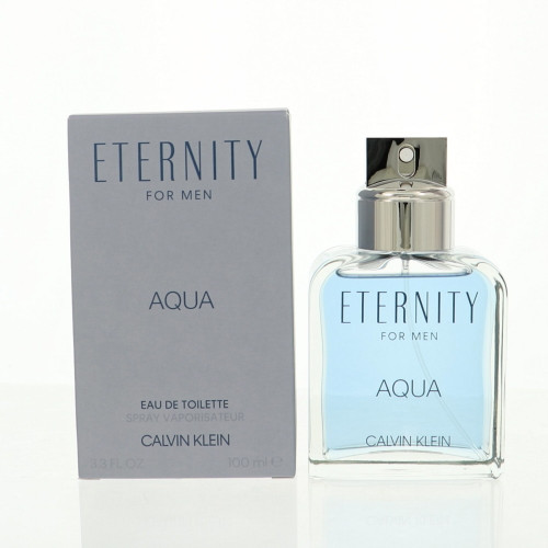 Eternity Aqua by Calvin Klein Box for Men 3.3 Oz Eau De Toilette Spray