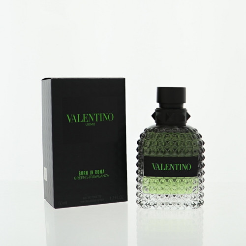 Born In Roma Green Stravaganza by Valentino Box for Men 1.7 Oz Eau De Toilette Spray